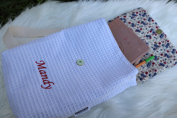 Waffle Cotton Floral Backpack for Kiddos - Image 3