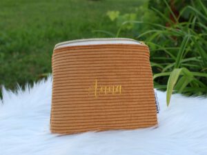Personalized Cute Corduroy Pouch
