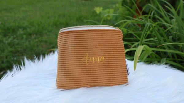Personalized Cute Corduroy Pouch