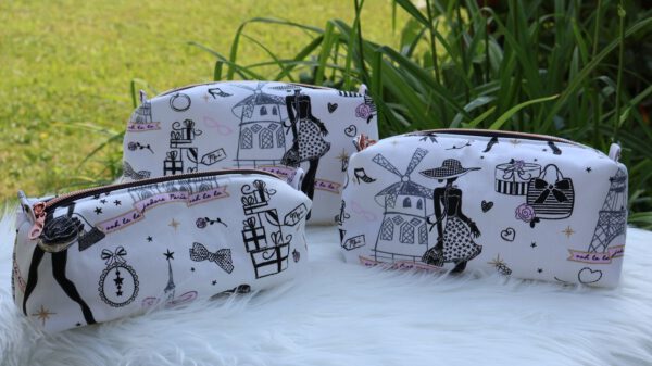 Paris - Inspired Cotton Pouch - Image 2