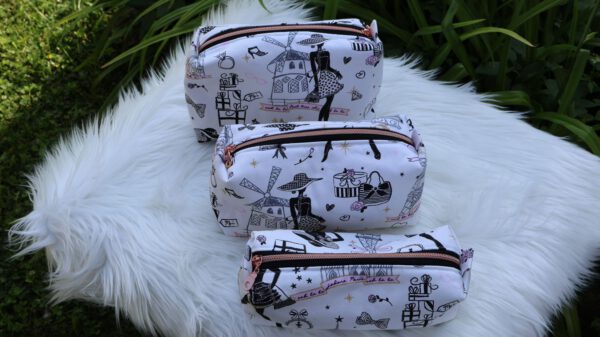 Paris - Inspired Cotton Pouch - Image 3