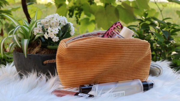 Fluffy Corduroy Pouch - Image 3