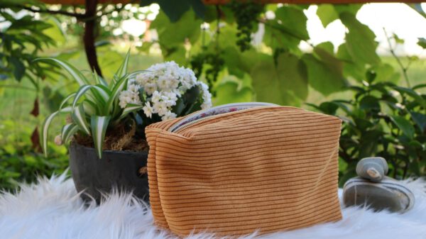 Fluffy Corduroy Pouch