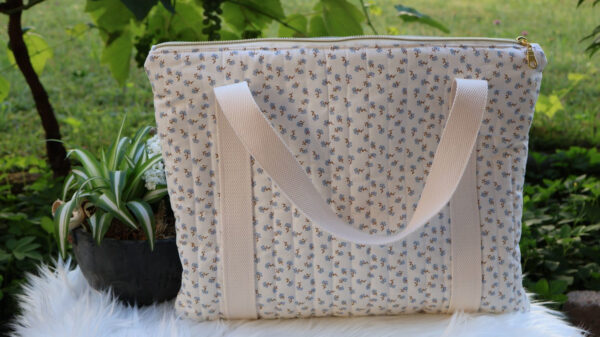 Quilted Tote Bag - Image 2